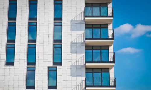 exterior apartment complex